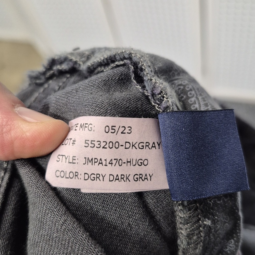 johnnie-O Hugo 5-Pocket Pants Men's 36x34 Stone Gray Stretch Chino JMPA1470 - Picture 8 of 8